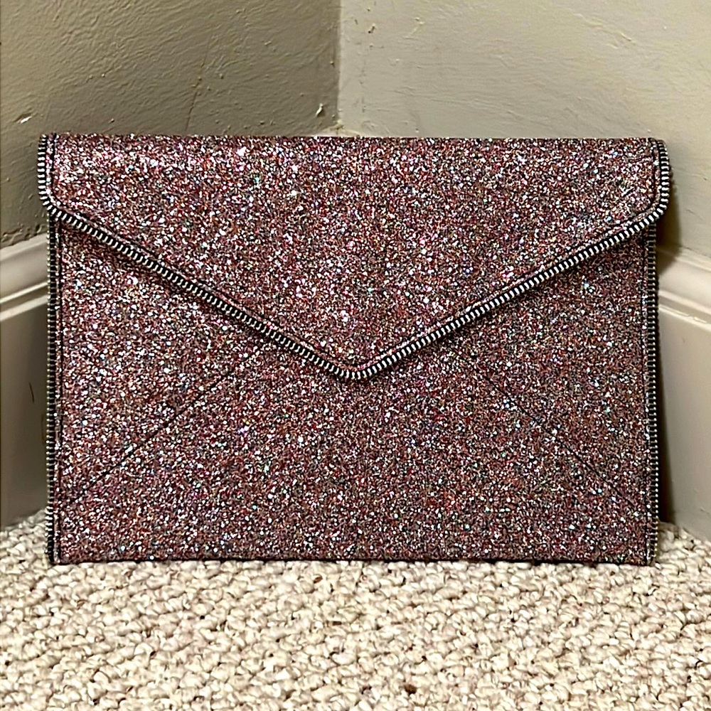 NWT | Rebecca Minkoff | Glitter Leo Clutch | Multi Color